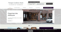 Desktop Screenshot of pompes-funebres-marte.com